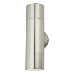 Dar Lighting Ortega op & ned væglampe Aluminium IP65, 2x GU10