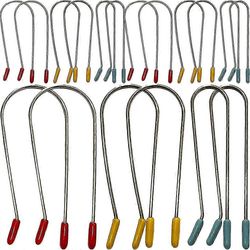 24 kpl kuumakihartimen pidikkeitä, vaihdettavia kuumarullan pidikkeitä, rullan kiinnitystappi kotihoitoon Satunnainen väri 7x1.9cm