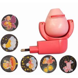 Star Moon eläinprojektori LED-projektori 6 kuvaa anturi EU pistoke yövalo lapsille vauvan makuuhuoneen sisustus-XinHan Vaaleanpunainen