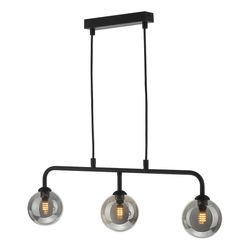 Dar Lighting Feya Straight Bar Matt Sort Røget Glas, 3x G9