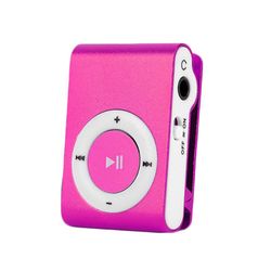 Varychmoo Mp3 Player Support Micro Sd Tf Mini Clip Metal Usb Mp3 Music Media Player Pink