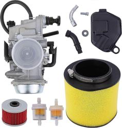 Fourtrax 300 kaasutin sopii Honda TRX300 TRX300FW 1988-2000, 00-06 Rancher 350 kaikkiin malleihin, polttoainesuodattimen ilmansuodattimella P202501...