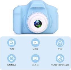 Xqday Børn Kamera / kids Digital Camera / Mini Legetøj kamera med 1080p Skærm &32GB Sd-kort / kreative gaver til børn