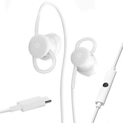 Viralliset Pixel Earbuds USB Type C -kuulokkeet Pixel 6 / 7 / 8 / 9 Valkoinen