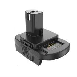 Akkumuunninsovitin 18 V:sta 20 V:iin ja 18 V:n litium-, nikkeli- ja nikkeli-CD-akuista P108 P105:lle kuten kuvassa näkyy