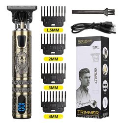 Bærbar elektrisk herre skægbarbermaskine barbermaskine vandtæt hårfjerner klippere trimmere B