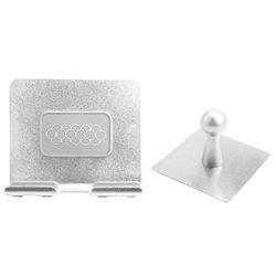 Vægmonteringsholder Selvklæbende vægtelefonholder Monteringsstativ til / pro / mini sølvgrå