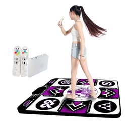 Tanssimatto lapsille aikuisille Liukumaton Somatosensory Soft Dancer Step Pads musiikilla Monitoimilaite PC-TV: lle Violetti Single Player Game