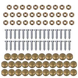 32Pcs møbler kobber gyldne hætter negle til spejl decor dele 1cm dia