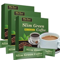 findstellarzone 1-3X slank grøn kaffe med ganoderma kontrol vægt detox te grøn kaffe 54pcs