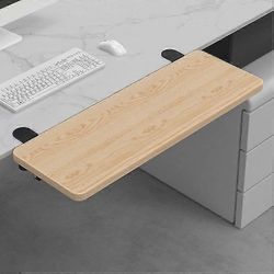 Ergonominen pöydän jatkelokero, 21,7"x9,5" lävistysvapaa kiinnitys, taitettava näppäimistön laatikkoalusta, pöytäkiinnitysvarsi rannetukihylly