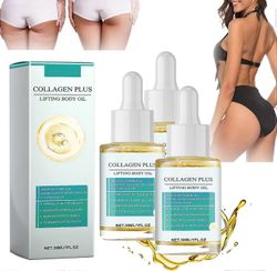 Eelhoe 1-3kpl CollagenPlus Lifting vartaloöljyä, Collagen Plus kiinteyttävä vartaloöljy, Body Lift Oil, Anti-Aging Collagen Body Oil 3 Pcs