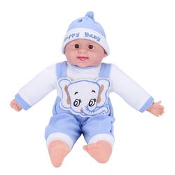 Tyttövauva nukelle Elävä lelu nukkuu nukelle kangasrungolla lapsille 2 Sininen