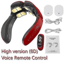 Mikasa 8d elektrisk puls ryg og nakke massager Hvid