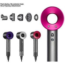 5-in-1 hiustenkuivaaja ammattimainen salonki lehdetön hiustenkuivaaja-ruusu punainen