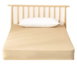 Eveltek 100% vandtæt madrasbeskytter Ultra Soft Cotton Terry Surface Brown Twin