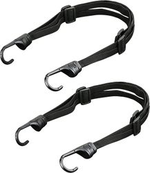 Heavy Duty Bungee ledninger med kroker Flat Bungee Bike Lock elastisk sykkelstropp Justerbare Bungee Rack stropper for sykkel og motorsykler (svart...