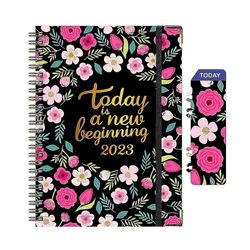 Planner Notebook, Weekly Monthly Planner, 8,4 tum x 6 tum, Planner Notebook med bokmärken A05