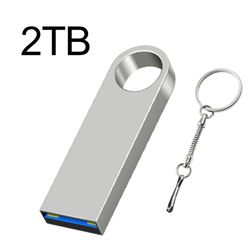 Metal USB 3.0 Pen Drive 2TB Black Cle USB-minnepinner 1TB høyhastighets TYPE-C Pendrive 512GB Memoria
