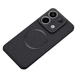 Yhteensopiva Xiaomi Redmi Note 13 Pro 5G / Poco X6 5G matkapuhelinkotelon kangastekstuurisen PC-suojan kanssa, joka on yhteensopiva MagSafen kanssa...