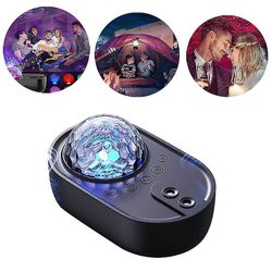 Mikasa Led Starry Sky Projektor 3 I 1 nat Lys Galaxy Projektor Star Lampe Projektor Starry Lights Party sort