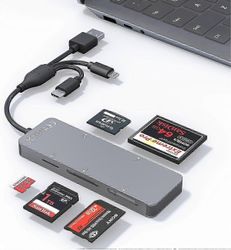 Memory Stick pro Duo -sovitin iPhonelle - 5 in 1 SD/TF/CF/MS/XD-kortinlukija