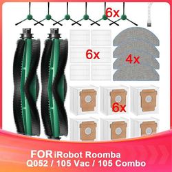 25 kpl varaosia IRobot Roomba Q052 / 105 Vac / 105 Combo -robottipölynimurille, Q0520 105 Tarvikkeet