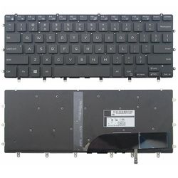 Laptop tastatur til Dell 5510 M5510 15-7558 7568 Xps 15-9550 Sort