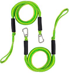 Linkrunning 2stk Bungee Dock Lines Fortøjning reb af 4-5.5ft sejlads gaver grøn 4ft