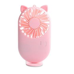 Coosilo Mini fans bærbar skrivebord ventilator køler Køling Luft håndholdt Usb genopladelig Pink