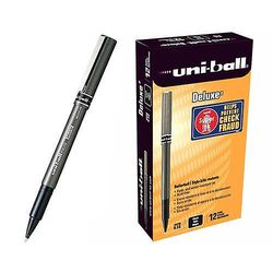 Uni-Ball Uni Ball High Performance Smooth Micro Deluxe -kuulakärkikynä 0,2 mm, 12 kpl Musta