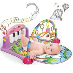 Ny musikalisk lekmatta leksak baby gym djungel musikaliska lekmattor på golvet för tidig utbildning
