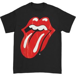 RockShark Rolling Stones klassiske tunge T-shirt Sort L