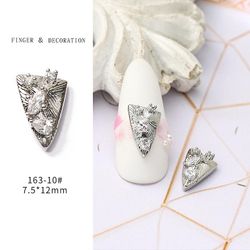 Manicure Light Luksus Micro-indlagt Zircon Diamond Pearl Chain Ornament Candy Kanin Star Nail Dekoration Materiale 16310