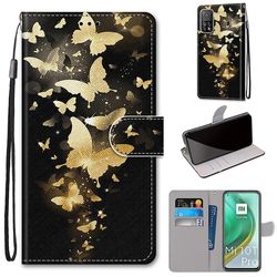 Foxdock Etui til Xiaomi Mi 10t / 10t Pro Golden Butterfly Mobile Cover