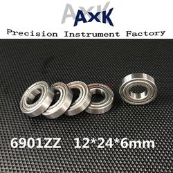 Forhastet tidsbegrænset 6901zz leje Abec-3 (10stk) 12x24x6 mm metrisk tynd sektion 6901 Zz kuglelejer 6901z 61901z