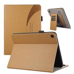 Til Samsung Galaxy Tab S6 Lite / P610 Litchi Texture Læder Sucker Tablet Taske (brun) Brown