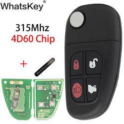 Redkid 4 Bottons Car Flip Folding Remote Key 315 / 433MHz 4D60 siru sopii Jaguar X-type S-type Xj Xjr 1999-2008 automaattiavain 315Mhz 4D60
