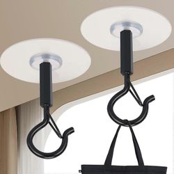 unbrand Liimakattokoukut, 4 kpl erittäin raskas tikku koukkuissa roikkuville kasveille, valoille, tuulikelloille, lyhtylle, vahvalle poramattomalle...