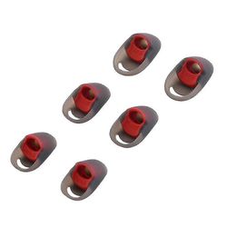 3pair Headset Earbud Eartips for Hyperx Cloud Earbuds silikoniset korvakärjet Punainen