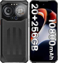 IIIF150 B3 Kestävä Älypuhelin Lukitsematon, 20 (8 + 12) Gt +256 Gt, 10800mAh Musta