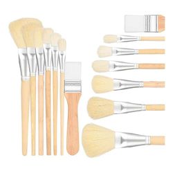 Moppisivellin akryylimaalaukseen, monipuolinen häivytyssivellin, siveltimet akryylimaalaukseen, vuohenkarvasivellinsetti Kuten