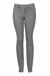 Mid Waist Solid Uld Bukser GRÅ 6