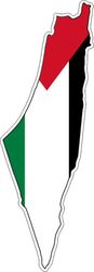 Sarl Acacha Tarra tarra lientä vinyyli auto lippu Palestiina kortti