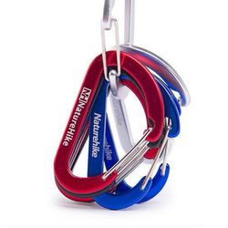 Udendørs Carabiner D Shape Bjergbestigning Spænde Hurtig Hang Mini Buckle Hook