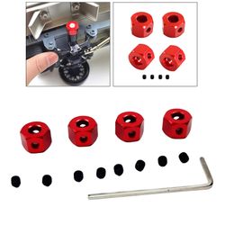 4stk aluminiumslegering 5mm til 12mm hex hub adapter til Wpl D12 1/16 Rc Crawler Off-road bil lastbil reservedele