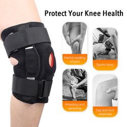 Muggyz 1pc Ortopedisk knepute knestøtte Leddsmerter Relif Patella Protector Justerbar Sport Kneepad Guard Ligament Dropship M størrelse