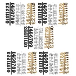 15kpl DIY-kellon numerosarja seinäkello arabialainen numero kodin sisustuksen korvaamiseen korjauskäyttöön Blacksilvergold