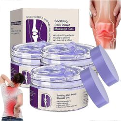 1-3x nivelkipugeeli violetti geeli yhteisiin toimintoihin koko kehossa, rauhoittaa polvia, lannerangaa, niskaa, käsiä ja jalkoja 3 KPL