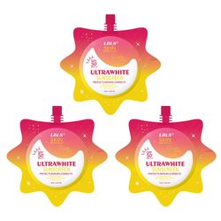 Kevyt aurinkovoide SPF50 päivittäiseen käyttöön UVA/UVA-suojageeli-voide päivittäiseen työmatkakäyttöön 3pcs